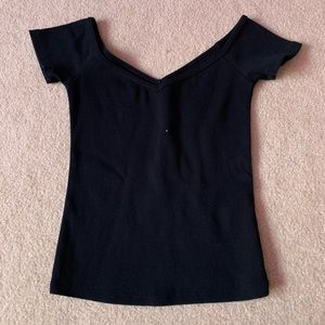 abercrombie off the shoulder top